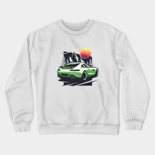 Green GT Supercar Crewneck Sweatshirt